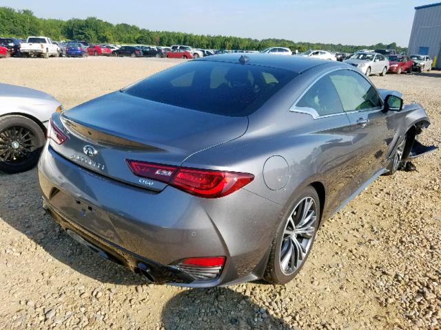 JN1EV7EK2JM343139 - 2018 INFINITI Q60 LUXE 3 GRAY photo 4