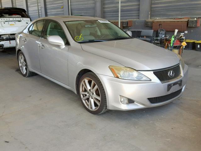 JTHBK262472029165 - 2007 LEXUS IS 250 SILVER photo 1