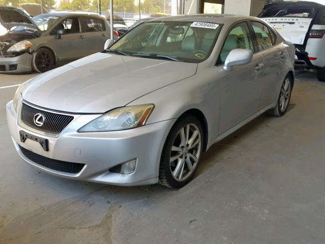 JTHBK262472029165 - 2007 LEXUS IS 250 SILVER photo 2