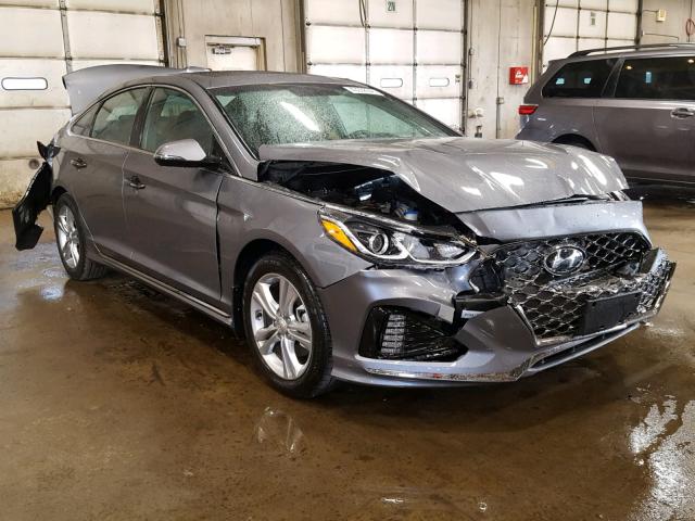 5NPE34AF2JH660925 - 2018 HYUNDAI SONATA SPO GRAY photo 1