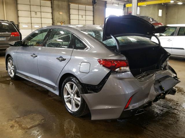 5NPE34AF2JH660925 - 2018 HYUNDAI SONATA SPO GRAY photo 3