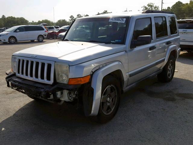 1J8HG48K06C134356 - 2006 JEEP COMMANDER ვერცხლისფერი ფოტო 2
