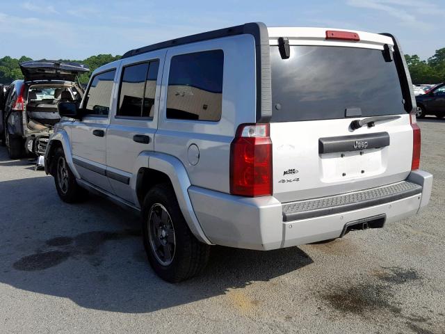 1J8HG48K06C134356 - 2006 JEEP COMMANDER ვერცხლისფერი ფოტო 3