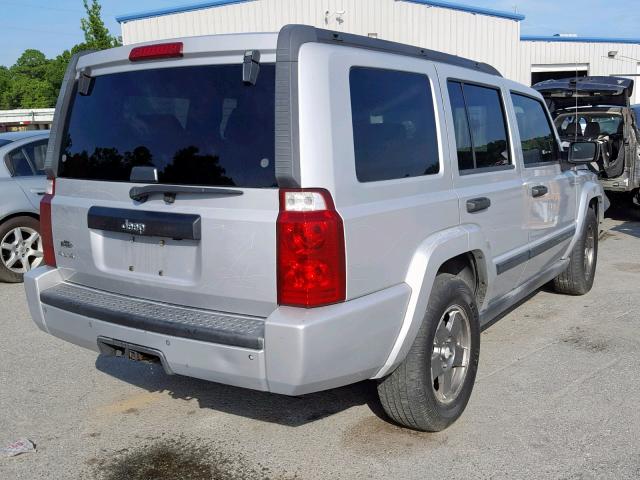 1J8HG48K06C134356 - 2006 JEEP COMMANDER ვერცხლისფერი ფოტო 4