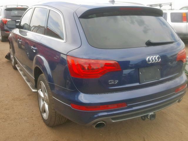 WA1DGAFE9DD013974 - 2013 AUDI Q7 PRESTIG BLUE photo 3