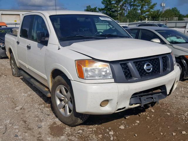 1N6BA0EK8CN307226 - 2012 NISSAN TITAN S WHITE photo 1