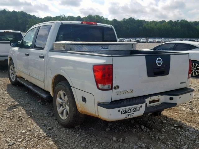 1N6BA0EK8CN307226 - 2012 NISSAN TITAN S WHITE photo 3