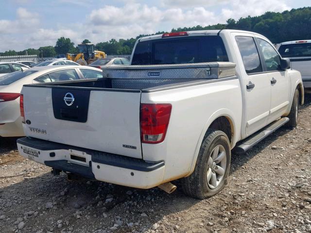 1N6BA0EK8CN307226 - 2012 NISSAN TITAN S WHITE photo 4