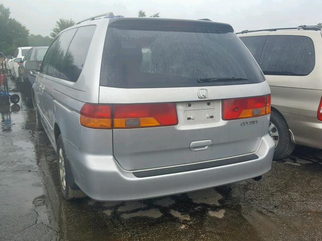 5FNRL18964B011602 - 2004 HONDA ODYSSEY EX GRAY photo 3