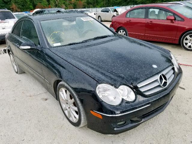 WDBTJ56H27F222789 - 2007 MERCEDES-BENZ CLK 350 BLACK photo 1