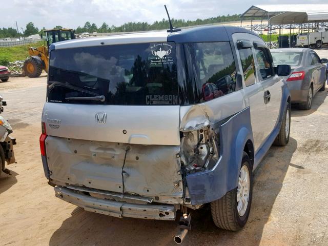 5J6YH28616L022798 - 2006 HONDA ELEMENT EX SILVER photo 4