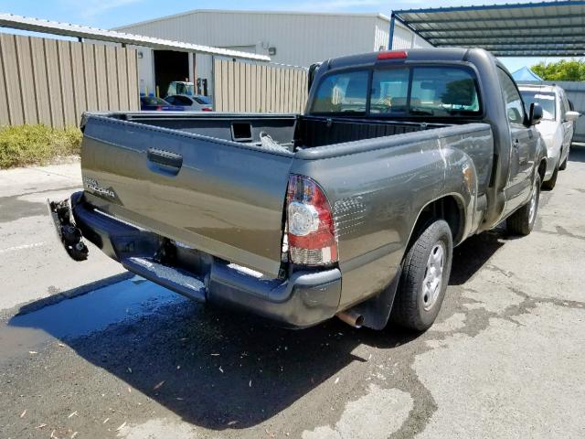 5TENX4CN2AZ712432 - 2010 TOYOTA TACOMA BROWN photo 4