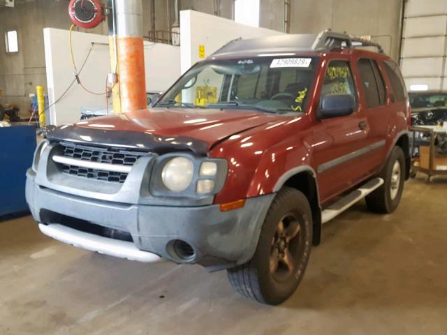 5N1ED28T74C620414 - 2004 NISSAN XTERRA XE RED photo 2