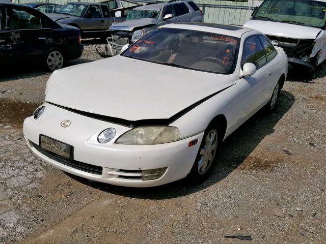 JT8UZ30C4S0043017 - 1995 LEXUS SC 400 WHITE photo 2