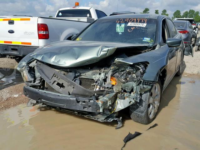 1HGCP26838A149267 - 2008 HONDA ACCORD EXL GREEN photo 2