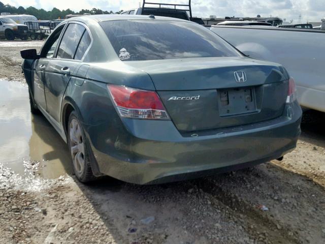 1HGCP26838A149267 - 2008 HONDA ACCORD EXL GREEN photo 3