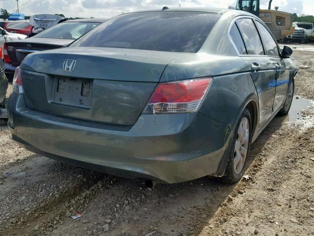 1HGCP26838A149267 - 2008 HONDA ACCORD EXL GREEN photo 4