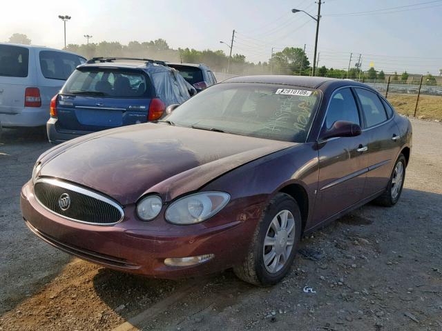 2G4WC582971128171 - 2007 BUICK LACROSSE C MAROON photo 2