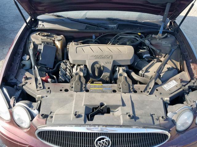 2G4WC582971128171 - 2007 BUICK LACROSSE C MAROON photo 7