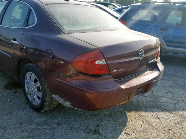 2G4WC582971128171 - 2007 BUICK LACROSSE C MAROON photo 9