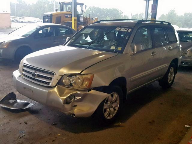 JTEGF21A030117318 - 2003 TOYOTA HIGHLANDER SILVER photo 2