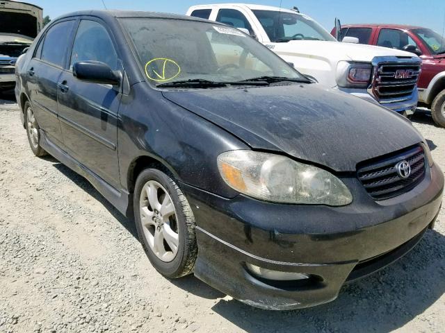 2T1BY30E35C394153 - 2005 TOYOTA COROLLA XR BLACK photo 1