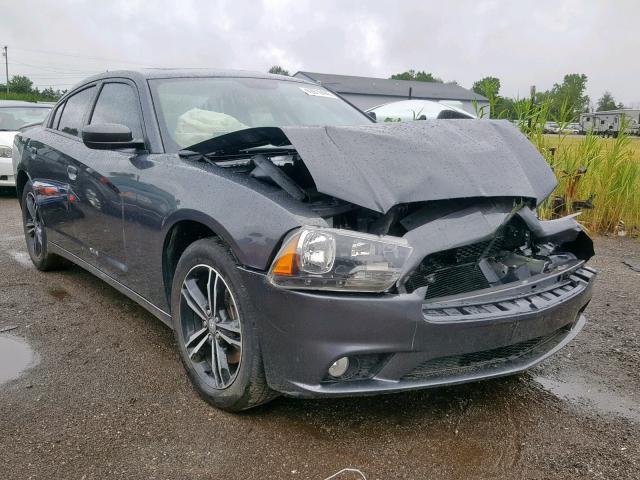 2C3CDXJG2DH608274 - 2013 DODGE CHARGER SX GRAY photo 1