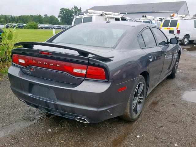 2C3CDXJG2DH608274 - 2013 DODGE CHARGER SX GRAY photo 4