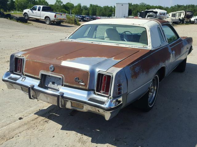 SS22N7R251684 - 1977 CHRYSLER CORDOBA BLUE photo 4