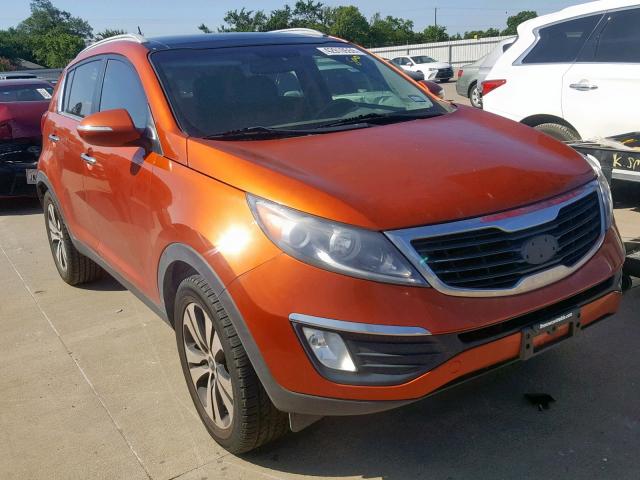 KNDPC3A29D7356158 - 2013 KIA SPORTAGE E ORANGE photo 1