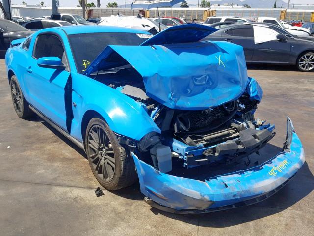 1ZVBP8CH9A5112981 - 2010 FORD MUSTANG GT BLUE photo 1