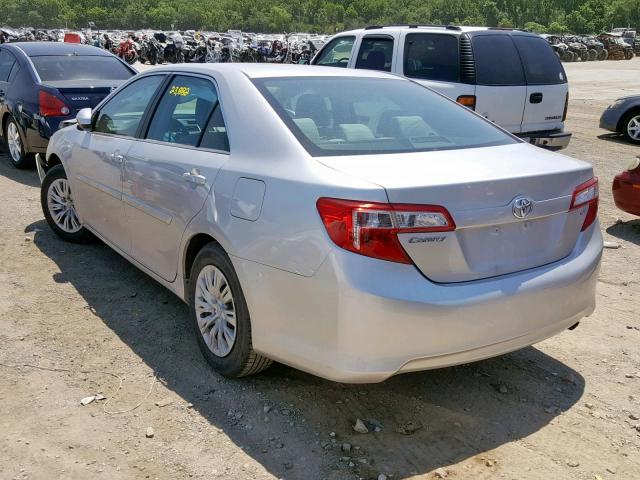 4T4BF1FK6CR257054 - 2012 TOYOTA CAMRY BASE SILVER photo 3
