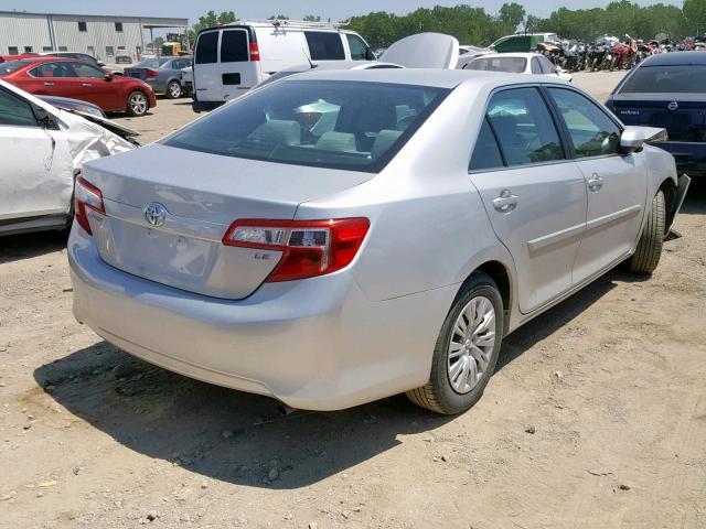 4T4BF1FK6CR257054 - 2012 TOYOTA CAMRY BASE SILVER photo 4