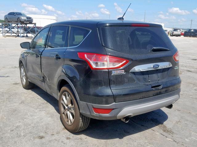 1FMCU0H95DUA73492 - 2013 FORD ESCAPE SEL BLACK photo 3