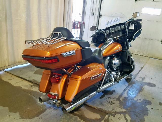 1HD1KEL10EB677091 - 2014 HARLEY-DAVIDSON FLHTK ELEC ORANGE photo 4