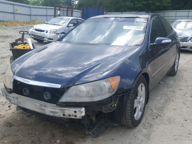 JH4KB16585C014356 - 2005 ACURA RL BLUE photo 2