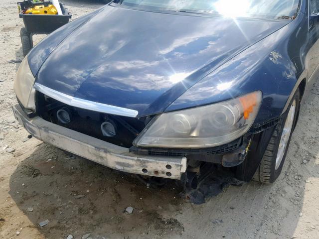 JH4KB16585C014356 - 2005 ACURA RL BLUE photo 9