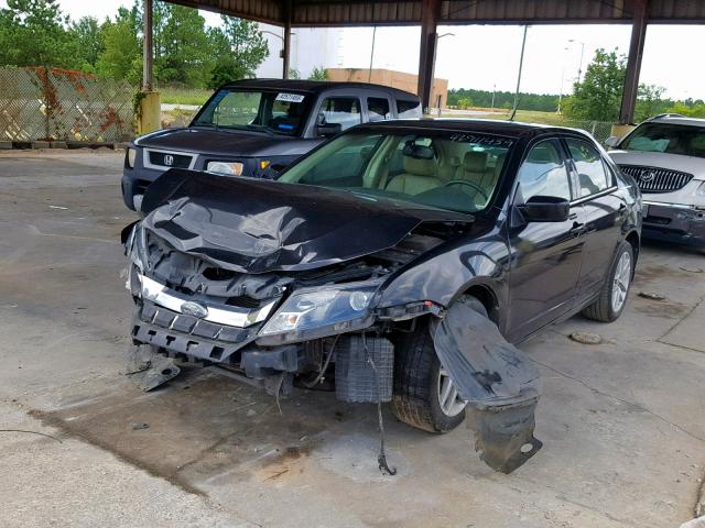 3FAHP0JA5AR230291 - 2010 FORD FUSION SEL BLACK photo 2