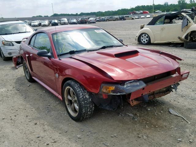 1FAFP42X64F100460 - 2004 FORD MUSTANG GT RED photo 1