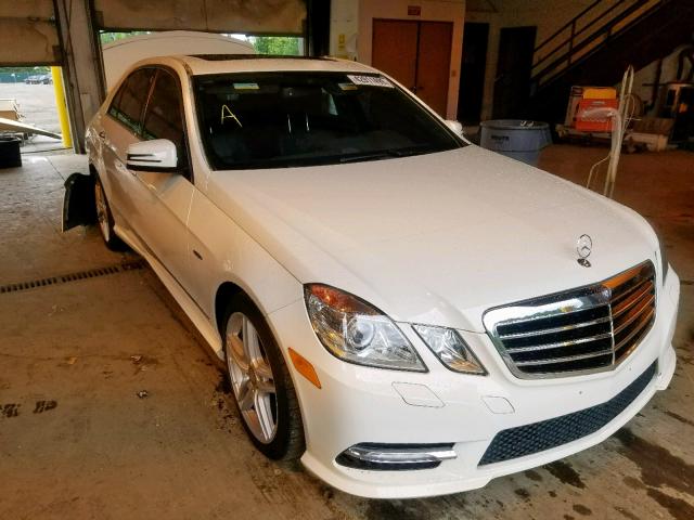 WDDHF5KB0CA626133 - 2012 MERCEDES-BENZ E 350 WHITE photo 1