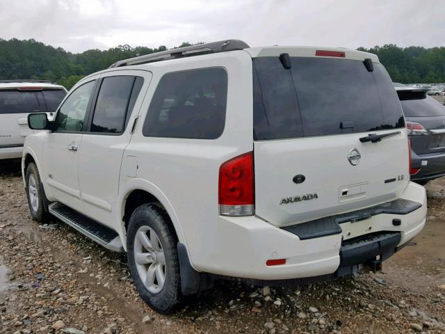 5N1BA08C89N606517 - 2009 NISSAN ARMADA SE WHITE photo 3