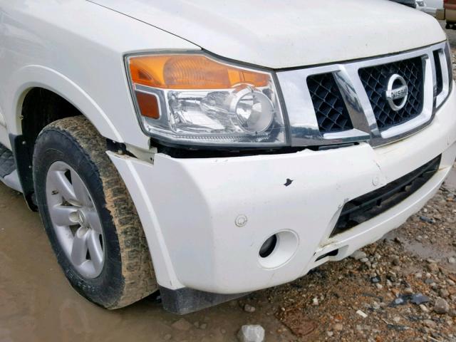 5N1BA08C89N606517 - 2009 NISSAN ARMADA SE WHITE photo 9