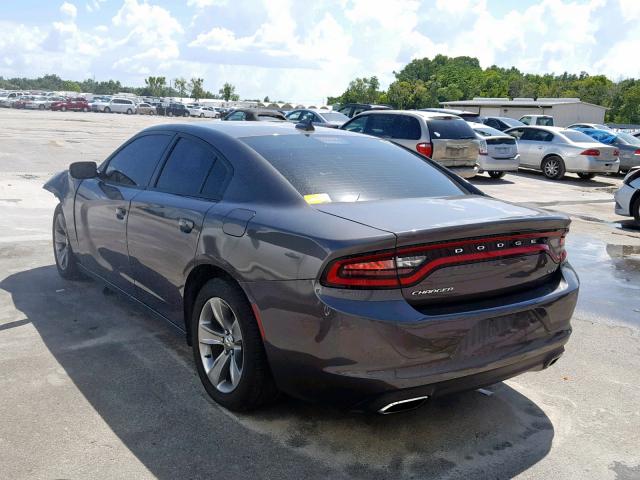 2C3CDXHG5GH187208 - 2016 DODGE CHARGER SX GRAY photo 3