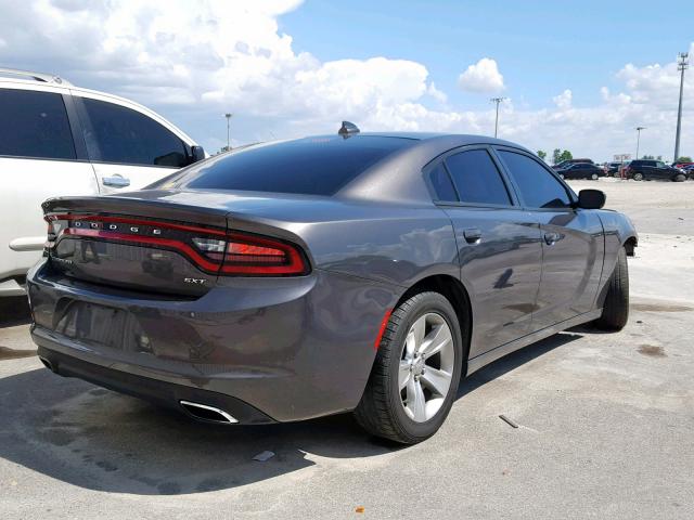 2C3CDXHG5GH187208 - 2016 DODGE CHARGER SX GRAY photo 4