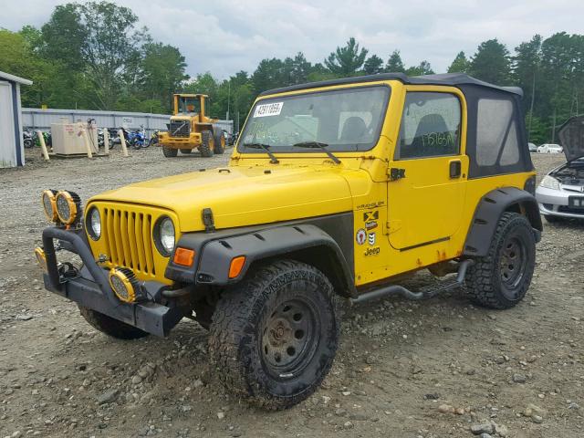 1J4FA39S42P738479 - 2002 JEEP WRANGLER / YELLOW photo 2