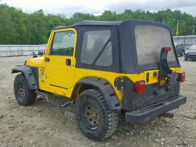 1J4FA39S42P738479 - 2002 JEEP WRANGLER / YELLOW photo 3