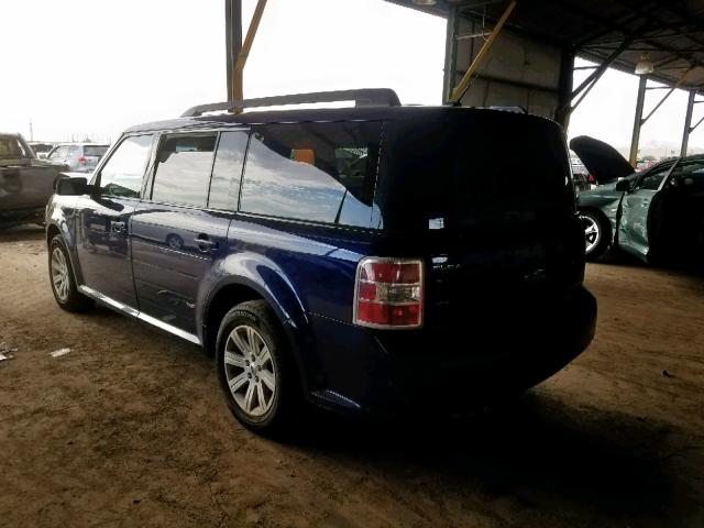 2FMGK5BC2BBD29390 - 2011 FORD FLEX SE BLUE photo 3