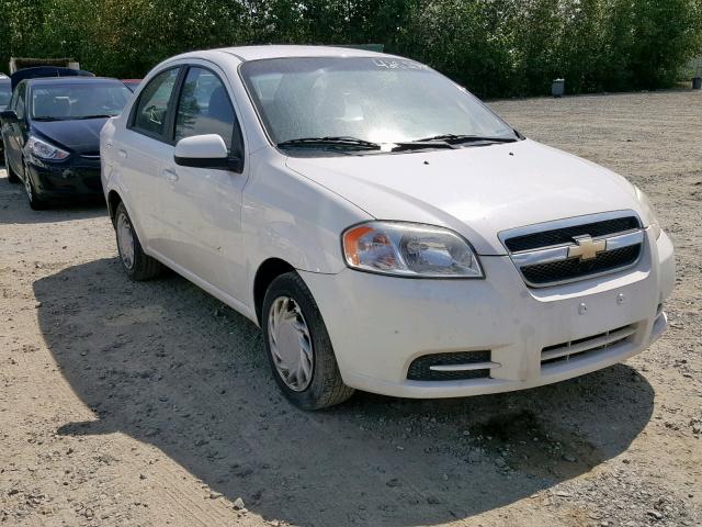 KL1TD5DE1AB082435 - 2010 CHEVROLET AVEO LS WHITE photo 1