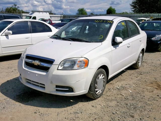 KL1TD5DE1AB082435 - 2010 CHEVROLET AVEO LS WHITE photo 2