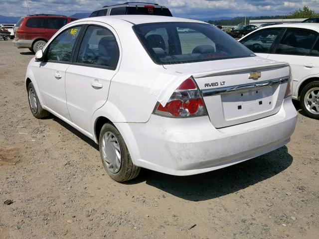 KL1TD5DE1AB082435 - 2010 CHEVROLET AVEO LS WHITE photo 3